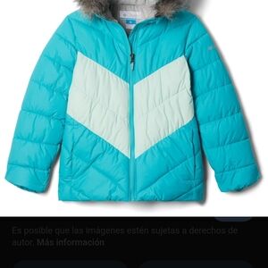 Kids Blue Jacket with Fur Hood